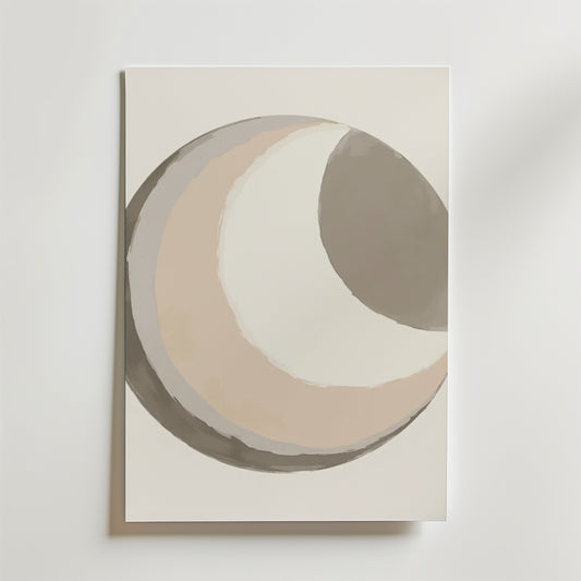 Abstract Moon Poster