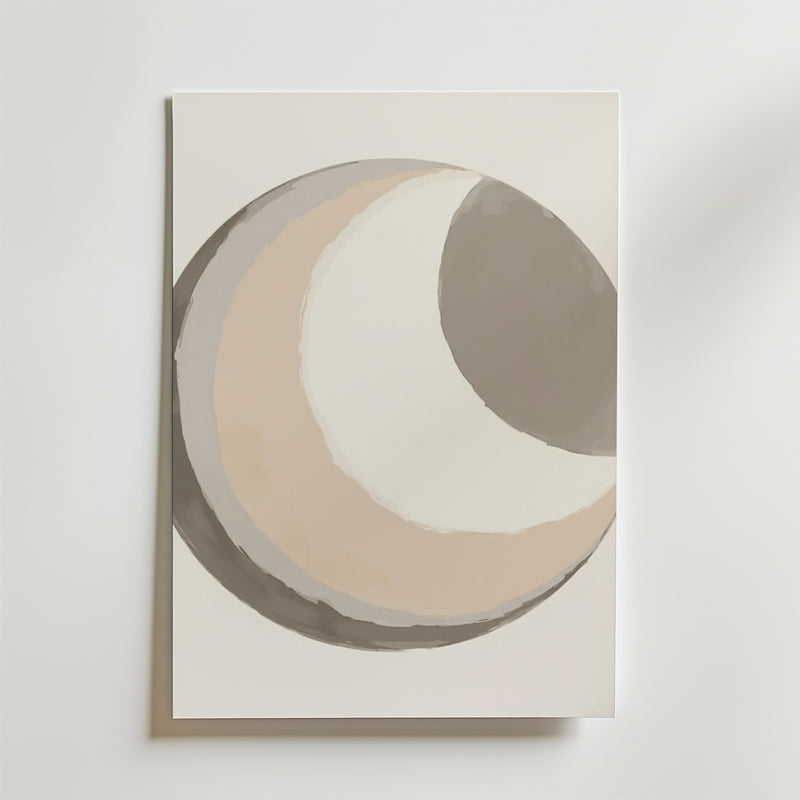 Abstract Moon Poster