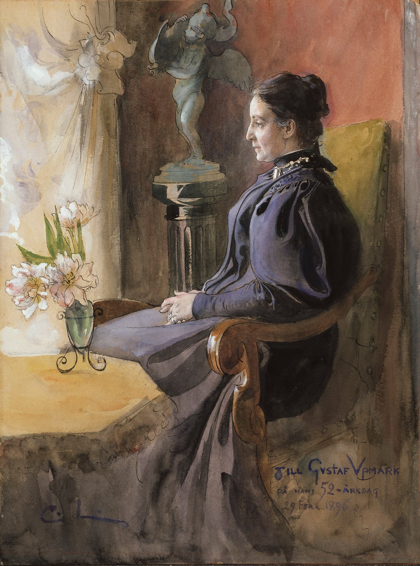 Carl Larsson Eva Upmark Poster