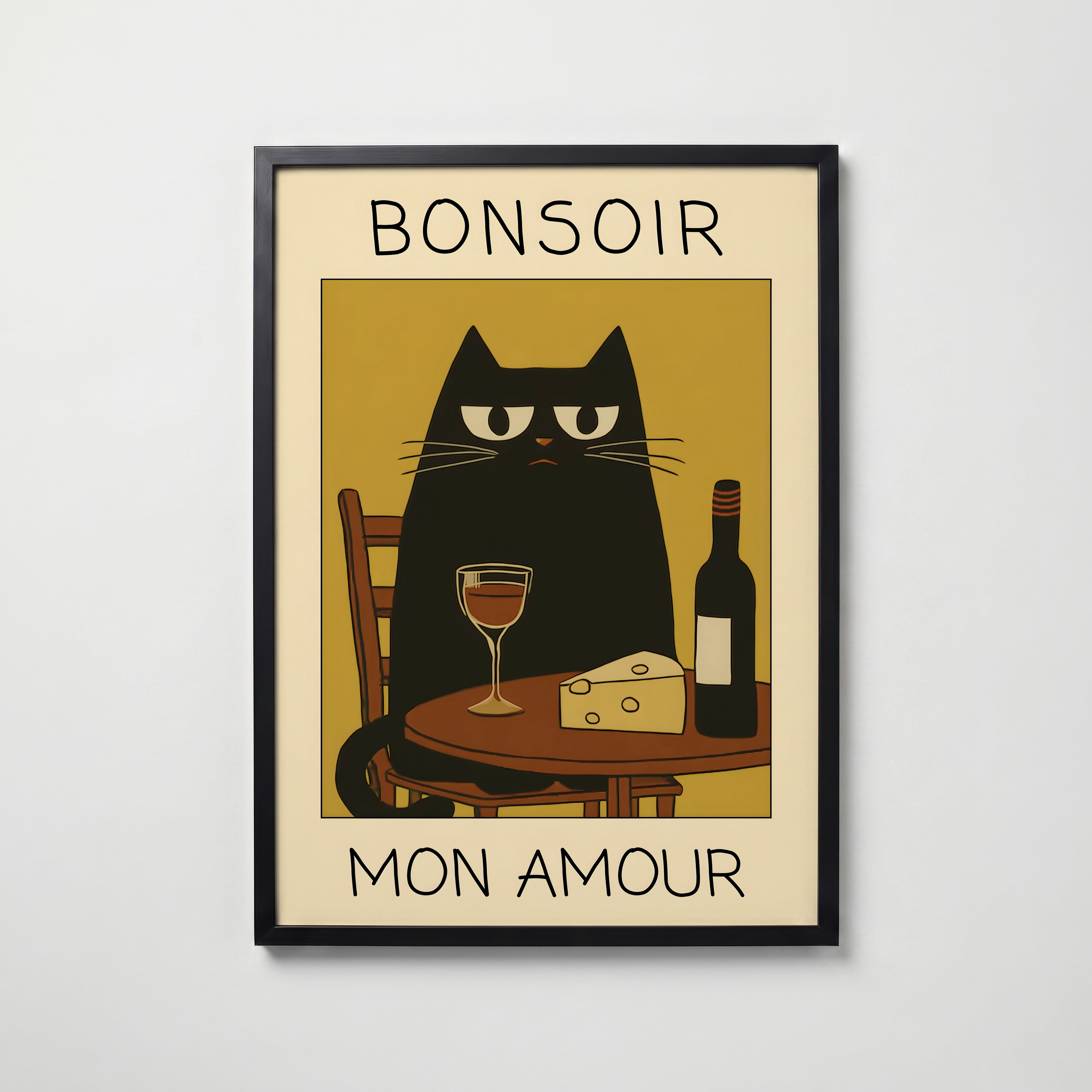 Evening Cat Rendezvous Poster