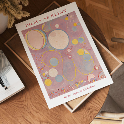 Hilma af Klint The Ten Largest No. 8 Adulthood Poster
