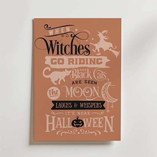When Witches Go Riding Poster