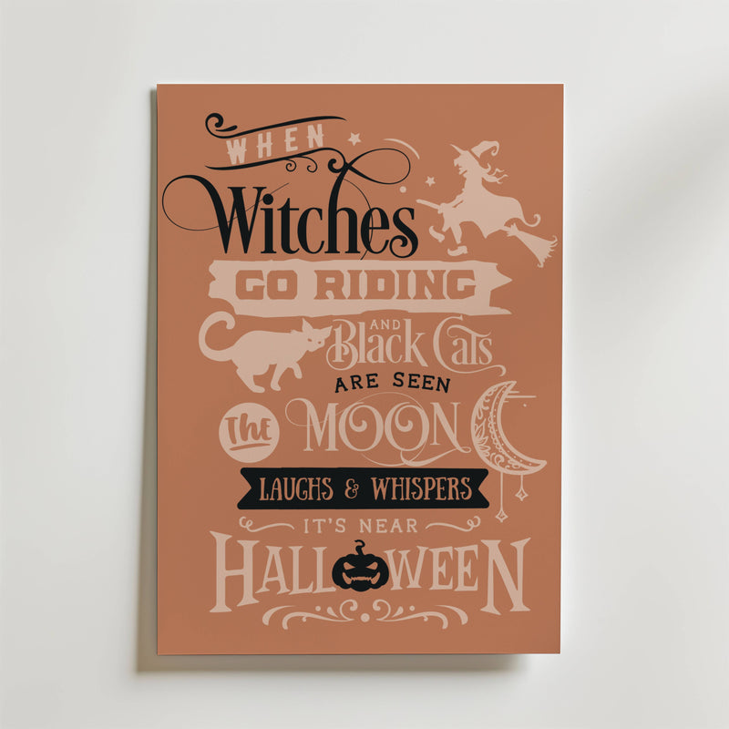 When Witches Go Riding Poster