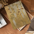 Golden Wisteria Butterflies Poster – poster väggdekoration