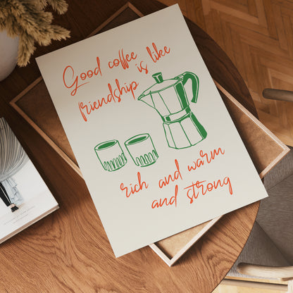 Cups And Connection Poster