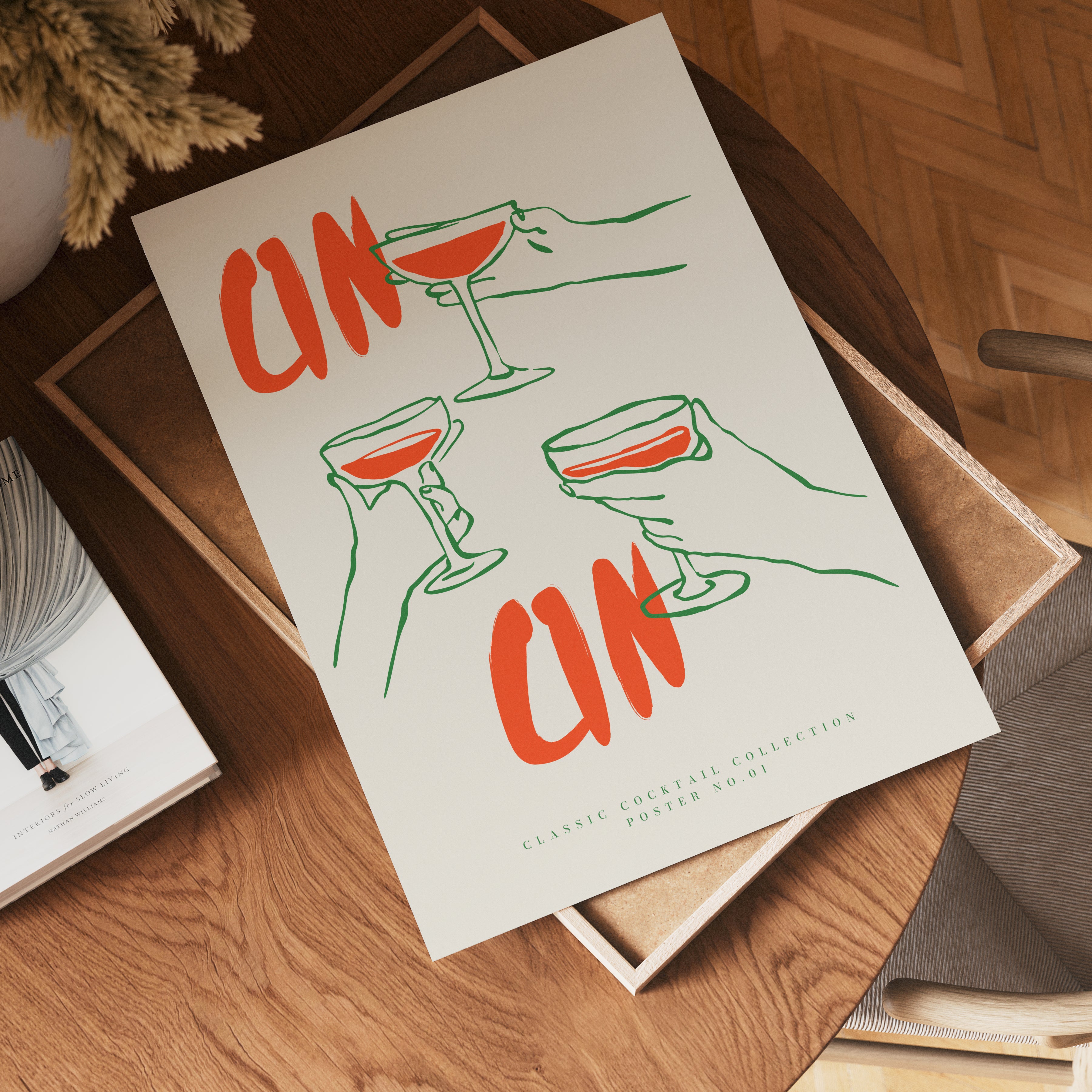 Cin Cin Classic Cocktail Poster