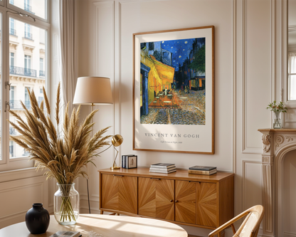 Van Gogh Cafe Terrace At Night Poster