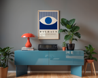 Bauhaus Blue Eye Poster