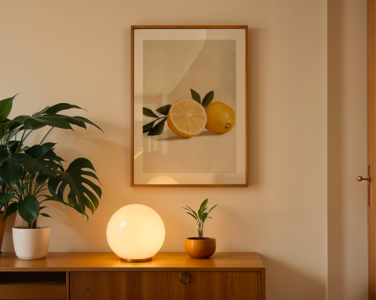 Minimalistisk citronplakat