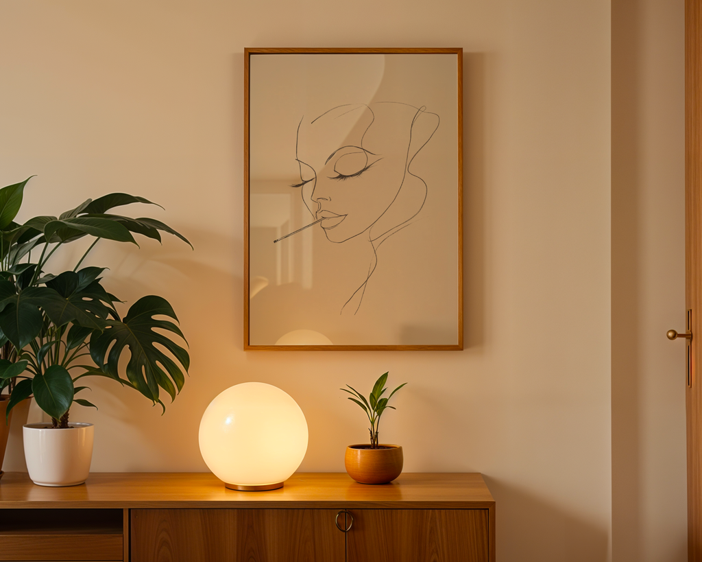 Vintage Femme Smoking Poster