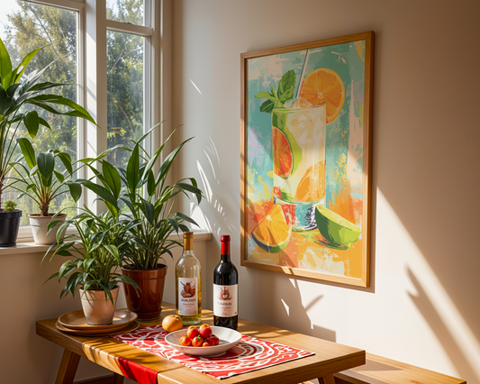 Gylden Citrus Fizz Plakat