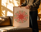 Organic Pulse Circle Poster