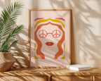 Retro Sunglasses Lady Poster