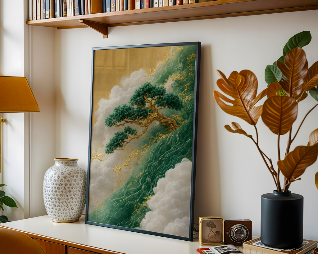 Emerald Wind Pine Poster