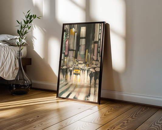 Neon Regnskyl Plakat
