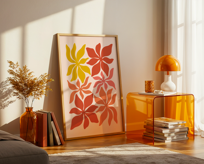 Sunset Petals Poster