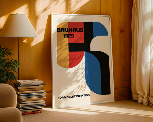 Bauhaus Form og Funktion Plakat