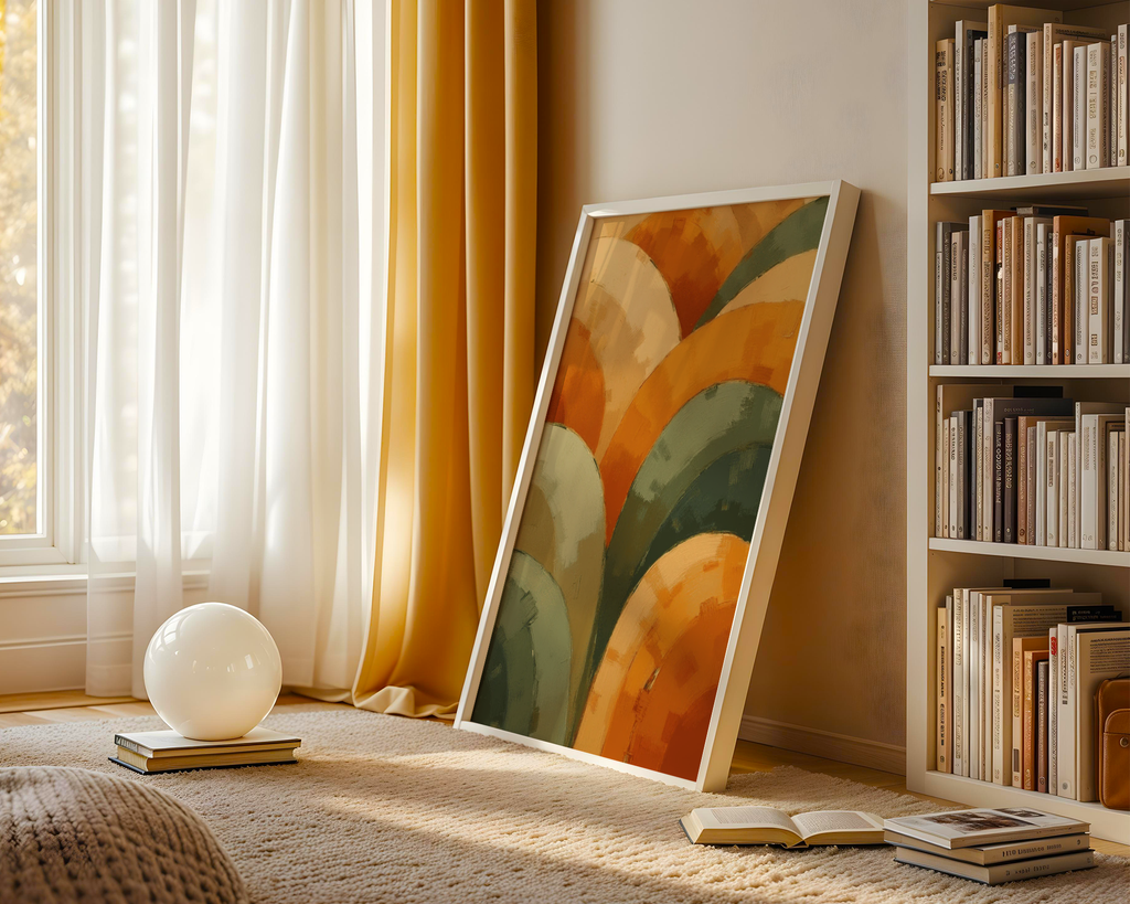 Abstract Rolling Colors Poster