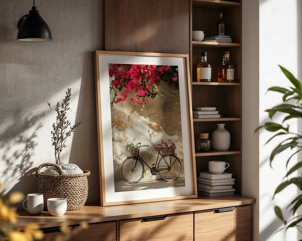 Bougainvillea Bicycle Poster