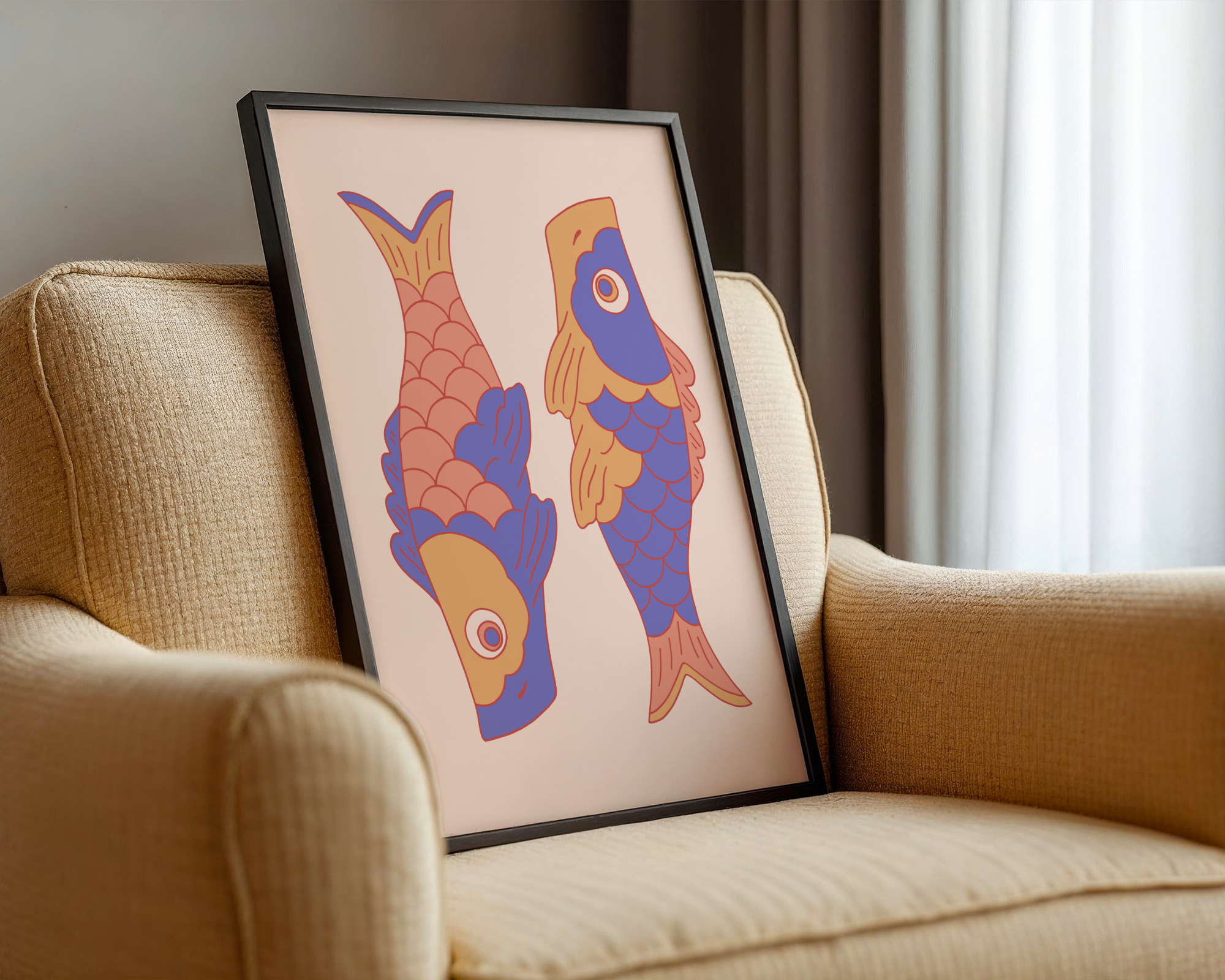 Koi Harmony Duo Poster