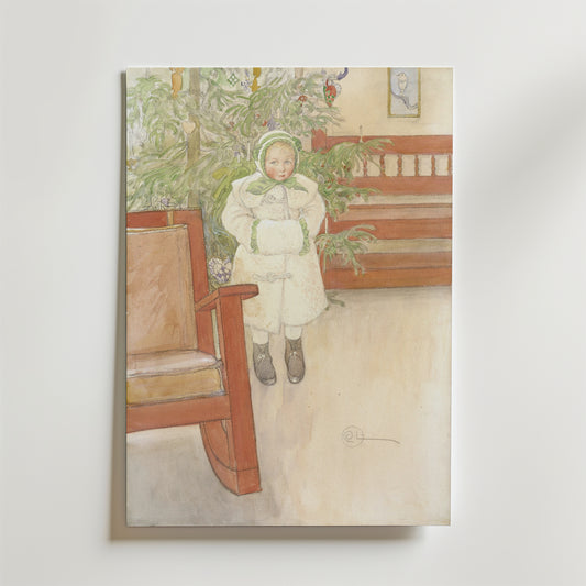 Carl Larsson Girl and rocking chair Poster