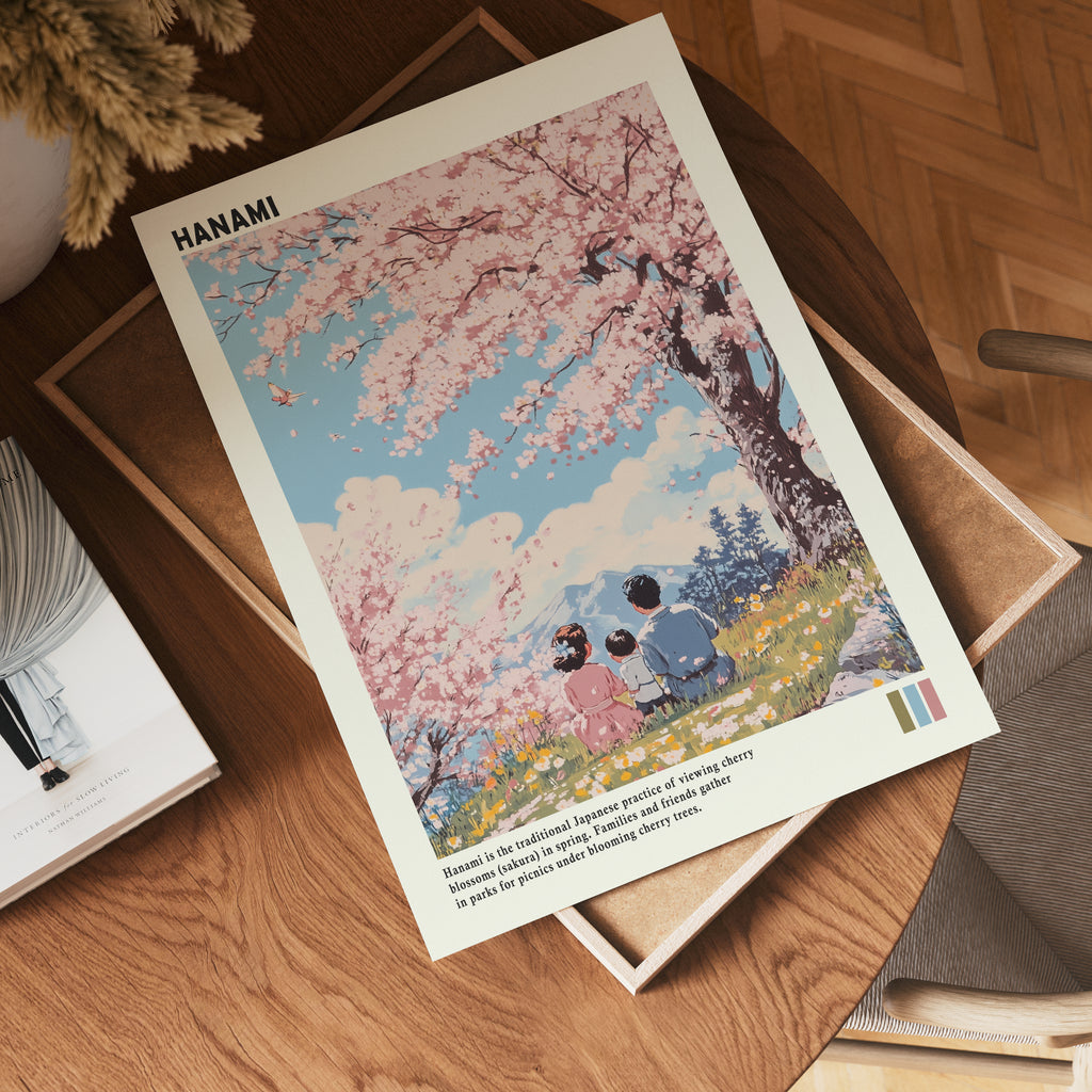 Springtime Hanami Family Poster