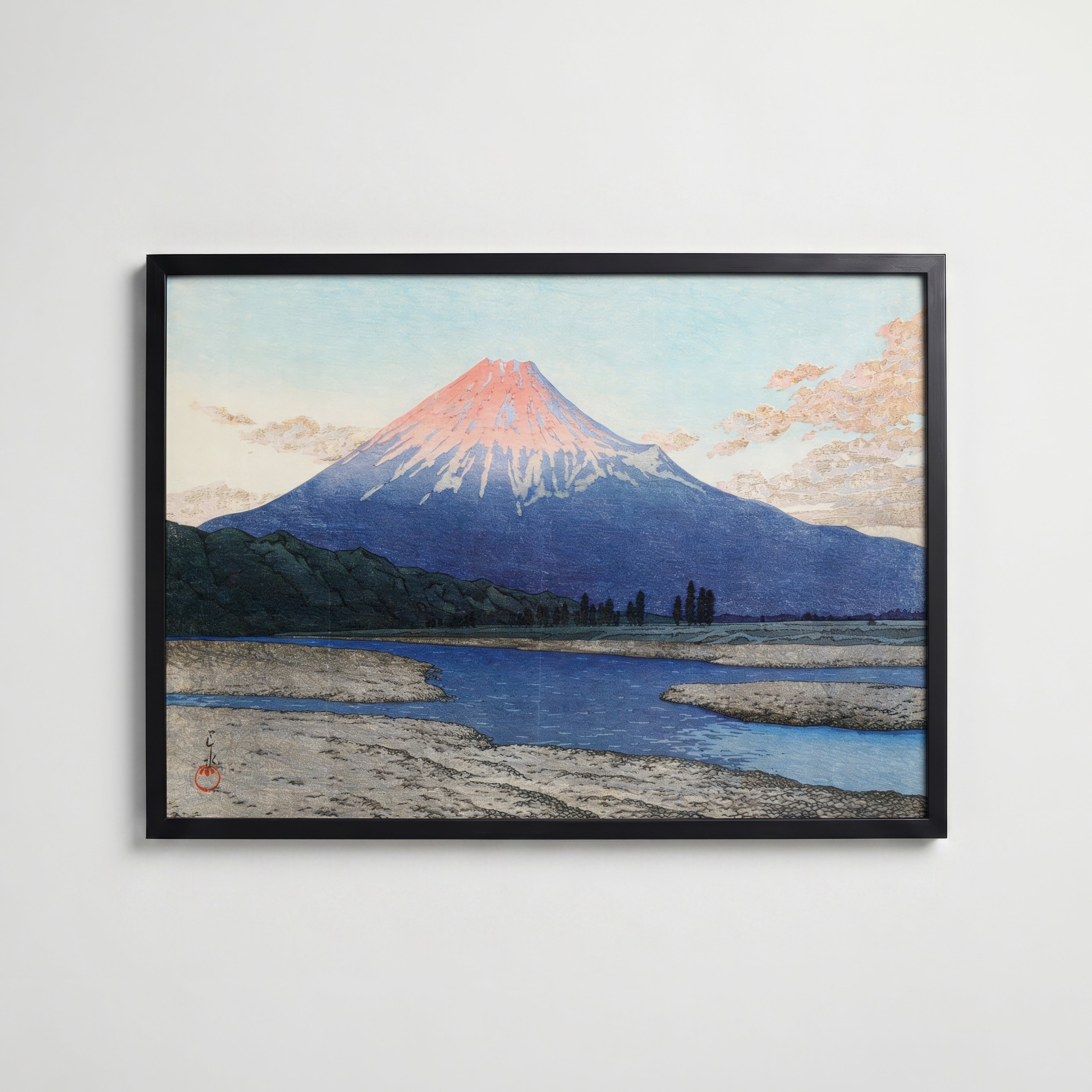 Fuji River Hasui Kawase Poster affisch – köp poster online – Bozetto väggdekoration