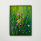 Hidden Garden Cat Poster – köp affisch till hemmet – Bozetto väggdekoration