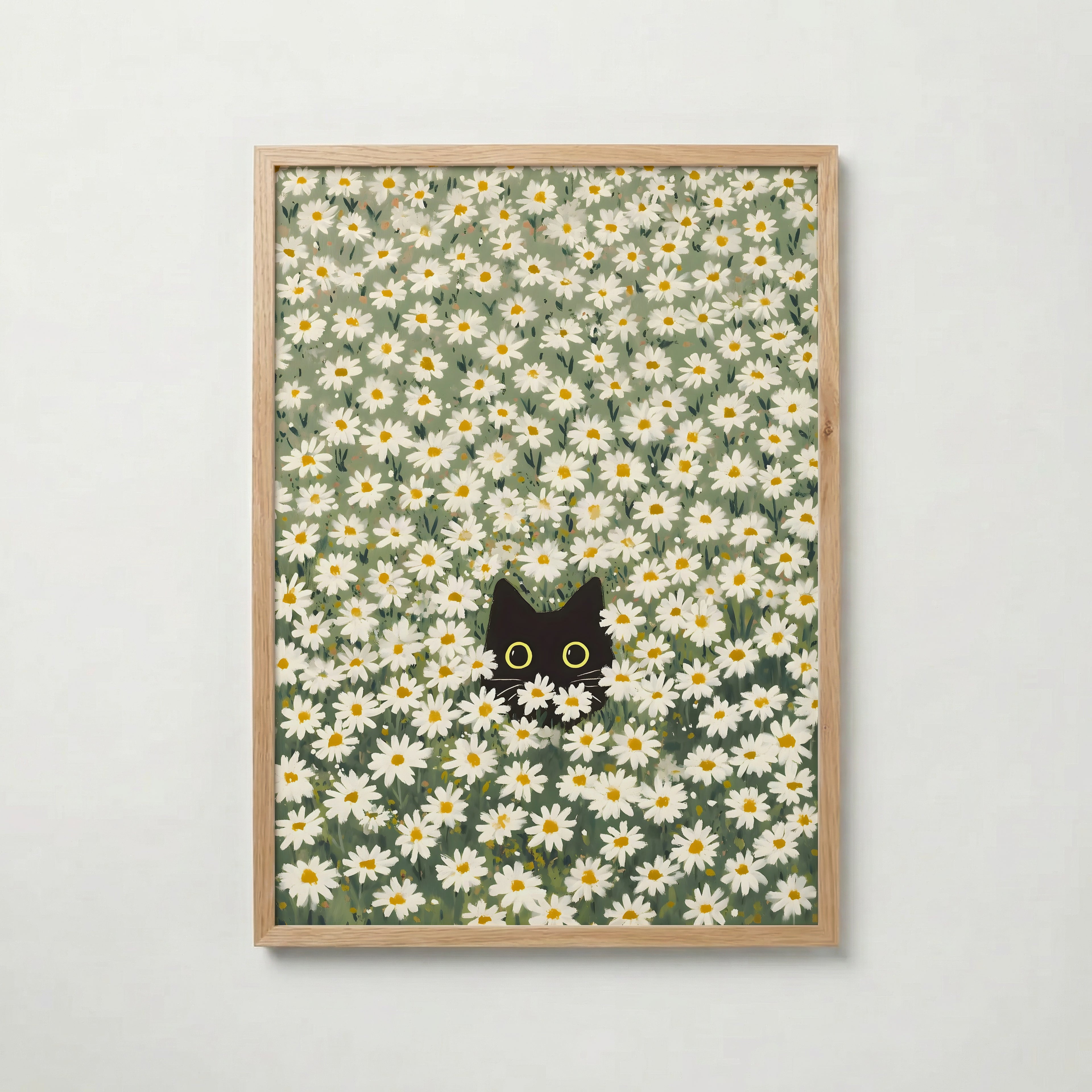 Hidden in Green Bloom Poster poster – väggdekoration för hemmet – köp hos Bozetto