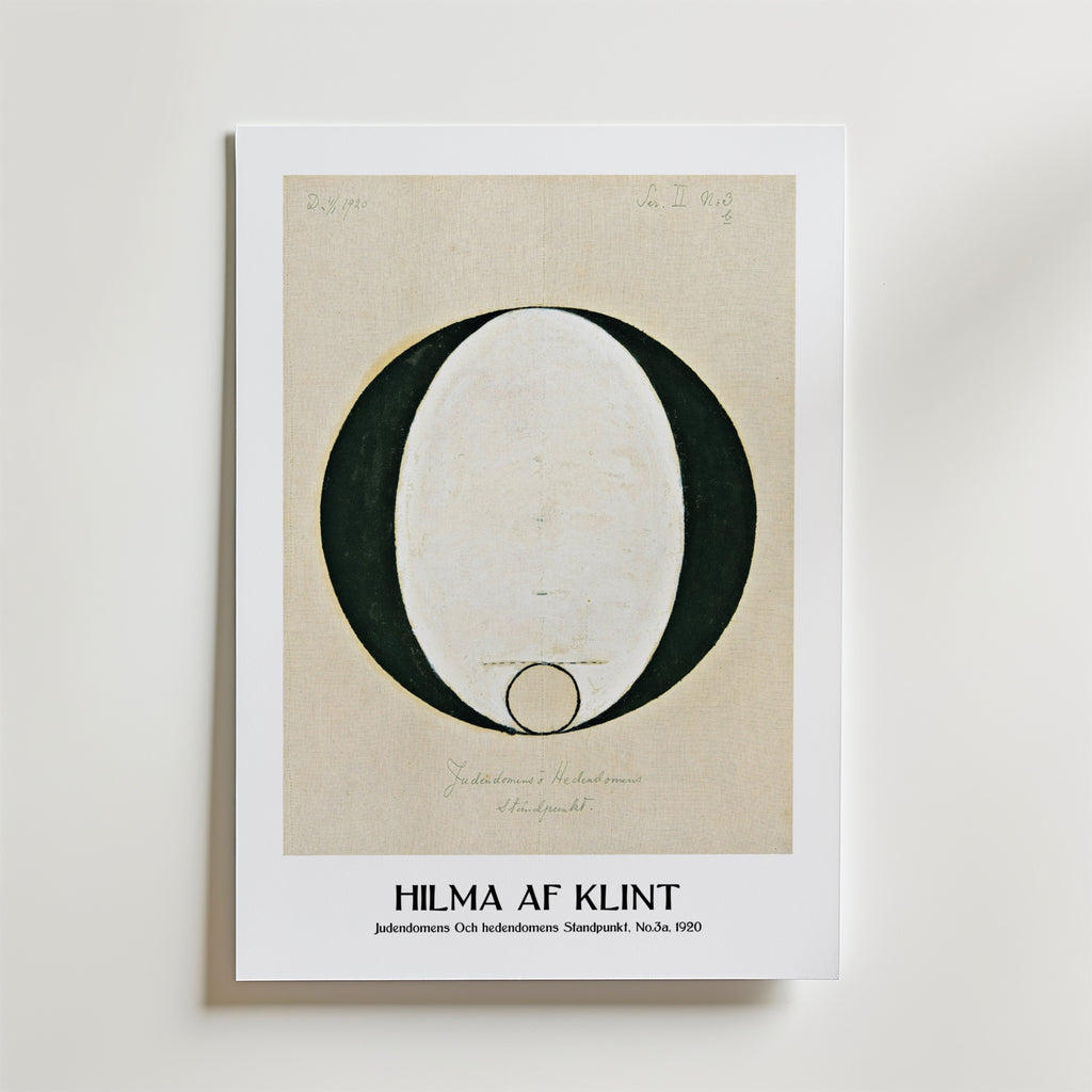 Hilma af Klint Judendomens och Hedendomens Standpunkt No.3a Poster