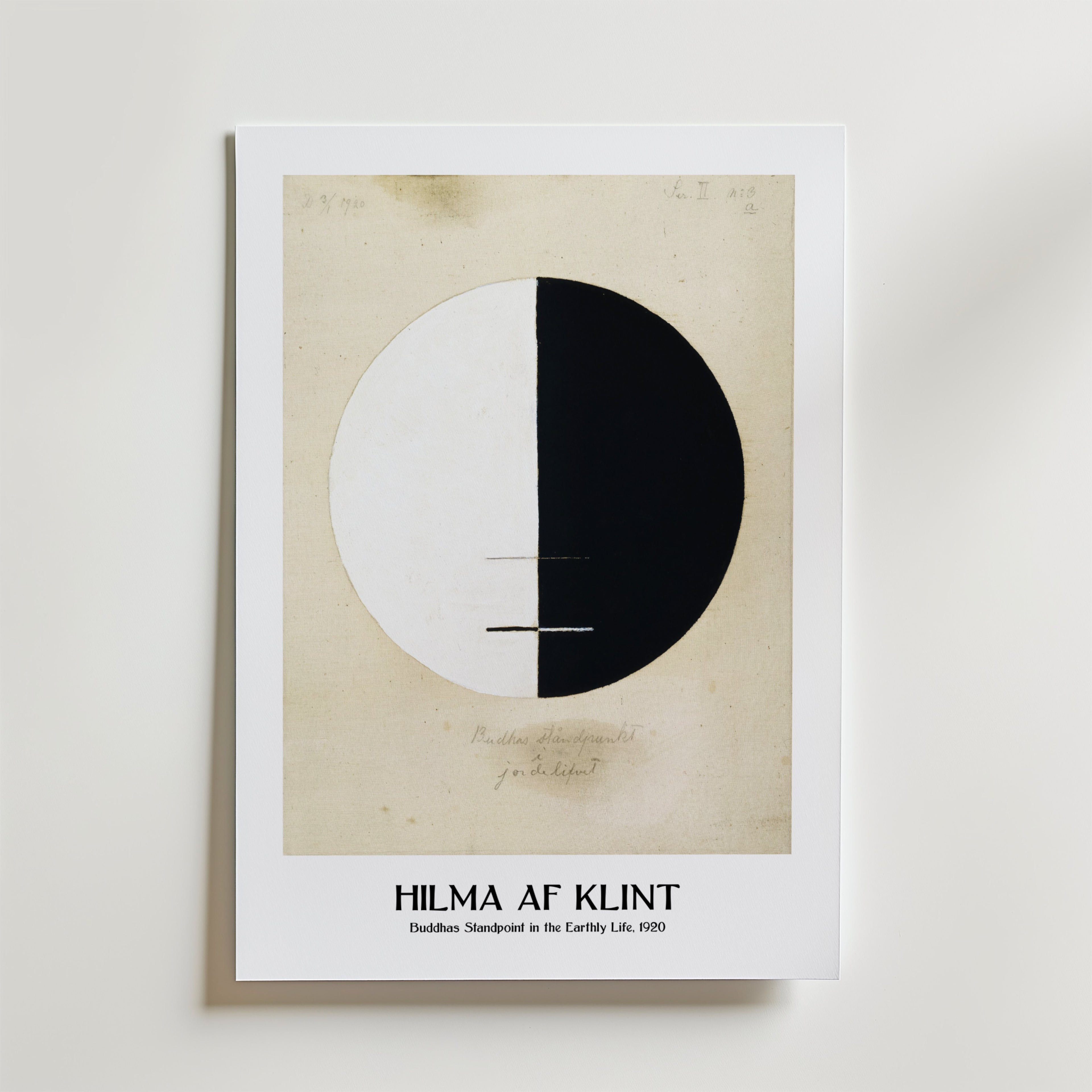 Hilma af Klint Buddhas Standpoint in the Earthly Life Poster