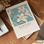 Hokusai Lily Poster
