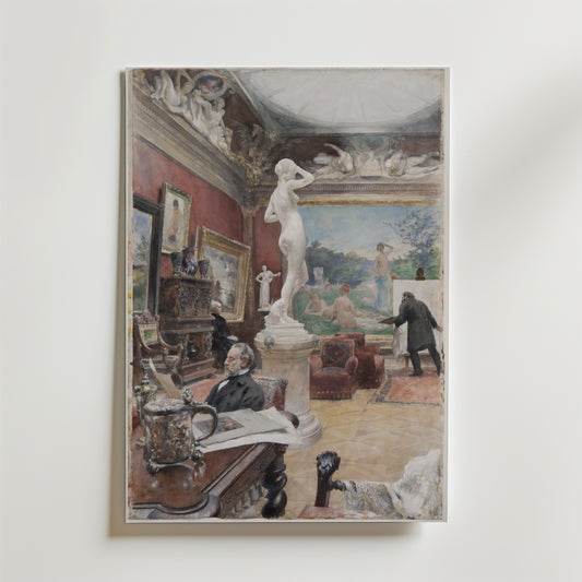 Carl Larsson Interior of the Fürstenberg Gallery Poster