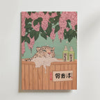 Wisteria Leopard Poster