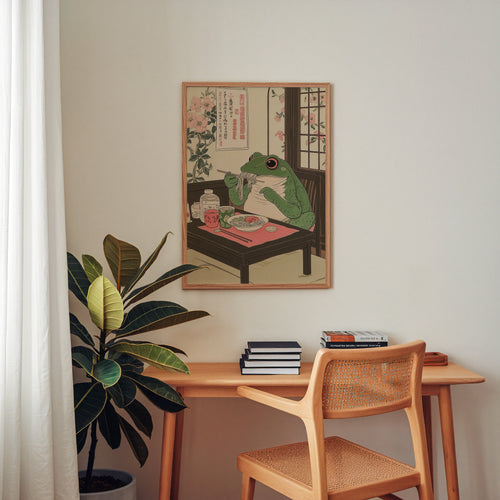 Ramen Frog Poster