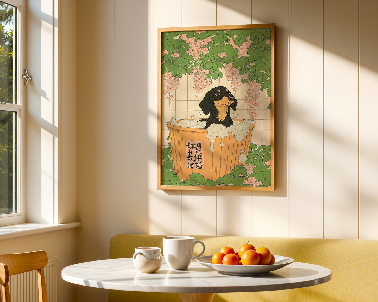 Bath Time Dachshund Poster