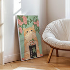 Sushi Roll Cat Poster