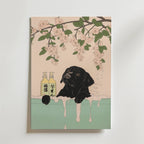 Labrador In Blossom Bath Poster