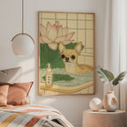 Chihuahua In Lotus Bath Poster