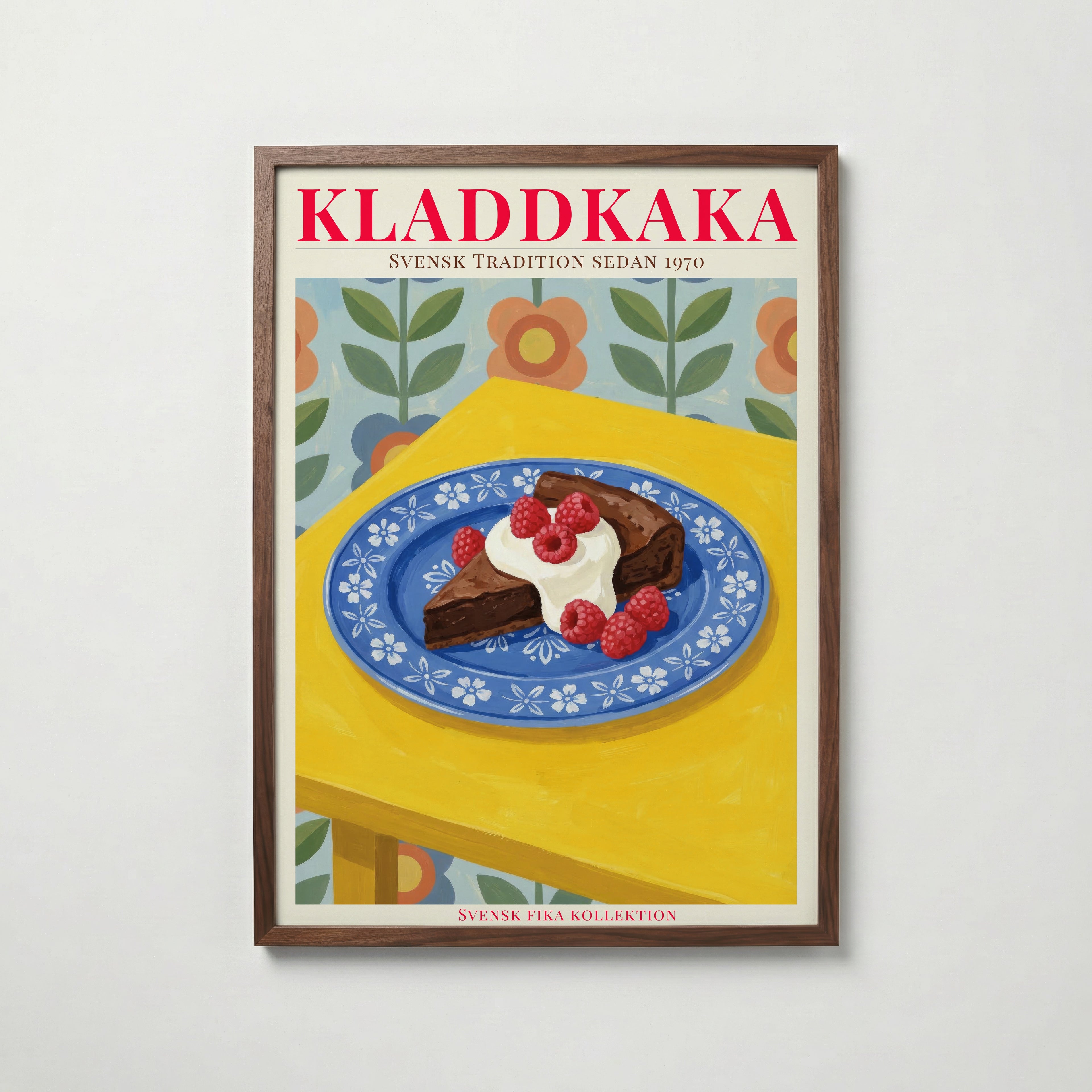 Kladdkaka – Bozetto poster i hög kvalitet, perfekt för varje rum i hemmet i hög tryckkvalitet