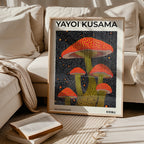 Yayoi Kusama Mushrooms Poster