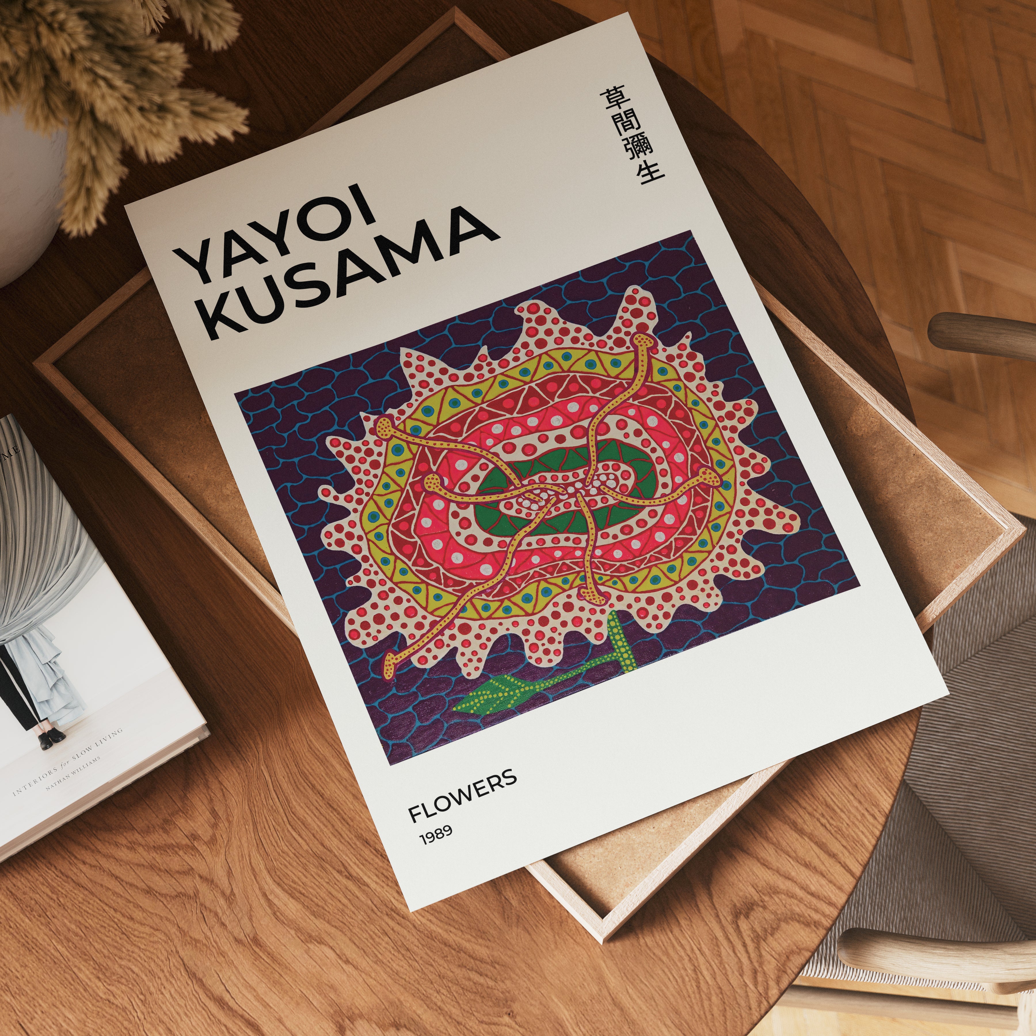 Yayoi Kusama Flowers 1989 Poster