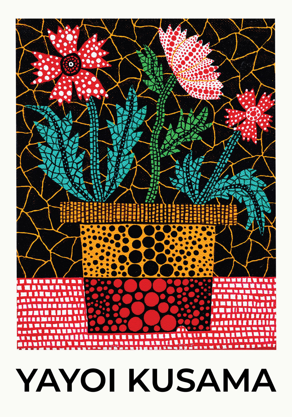 Yayoi Kusama Garden Rhythm Poster