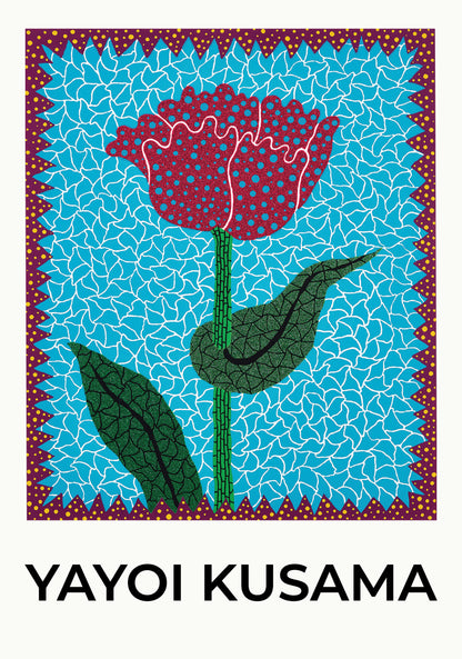 Yayoi Kusama Flower Pulse Poster