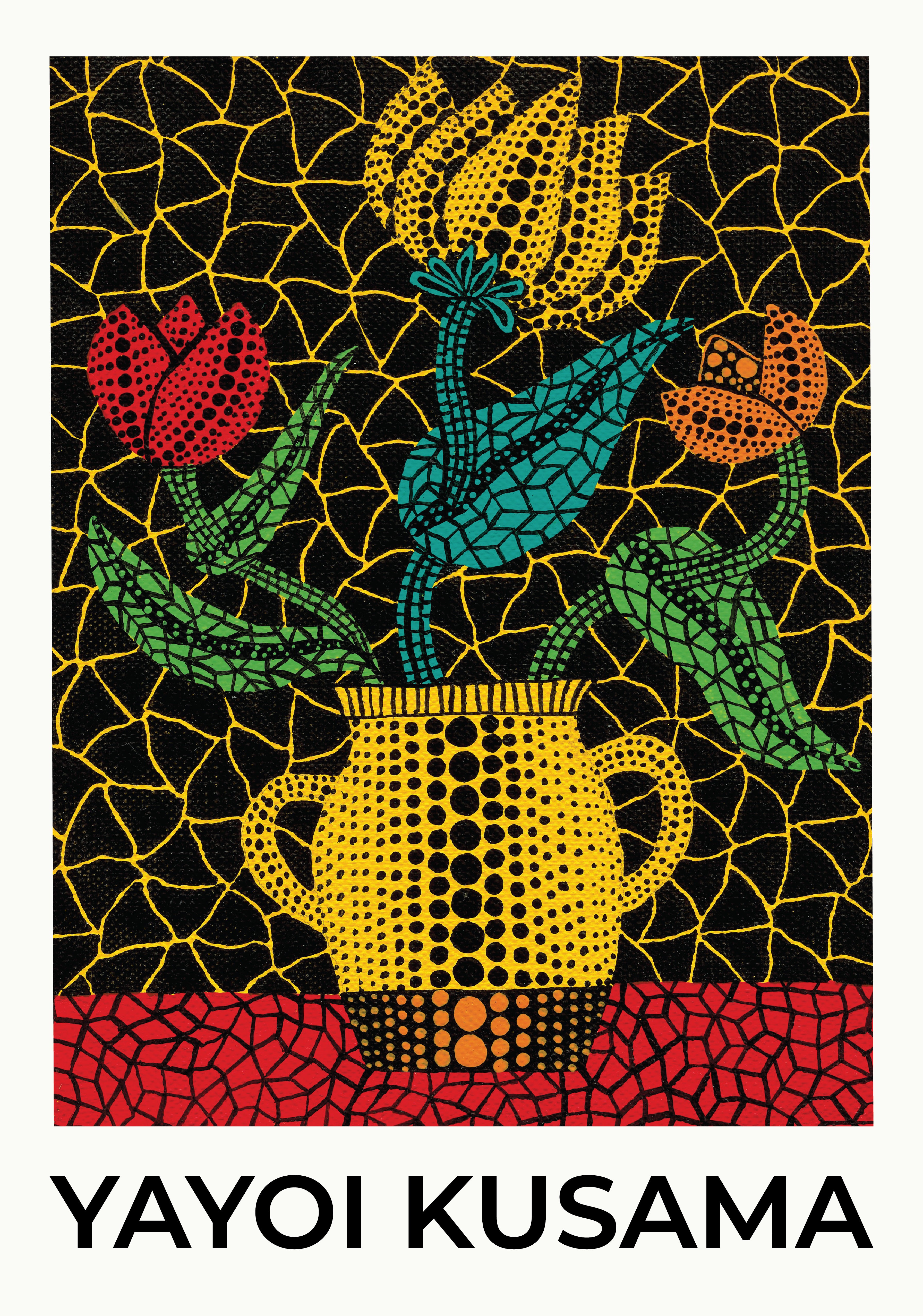 Yayoi Kusama Pattern Botanist Poster