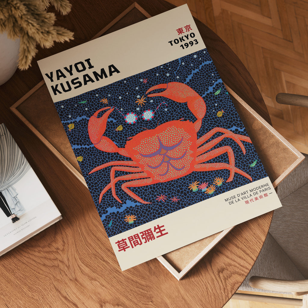 Yayoi Kusama Cosmic Crab Poster