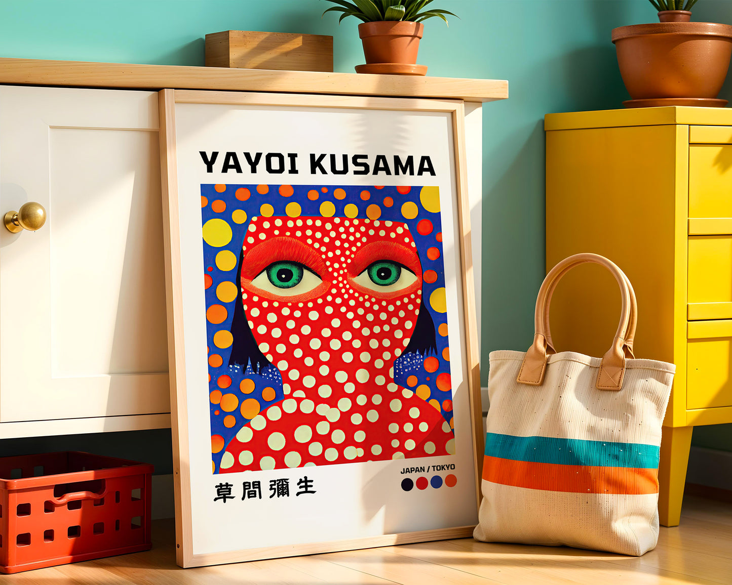 Yayoi Kusama Dots Poster