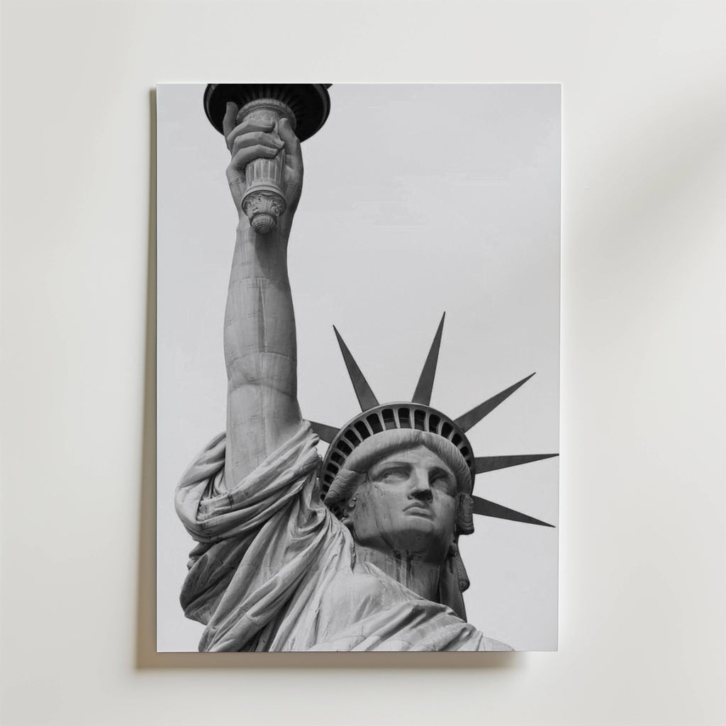 Liberty in Black & White Poster