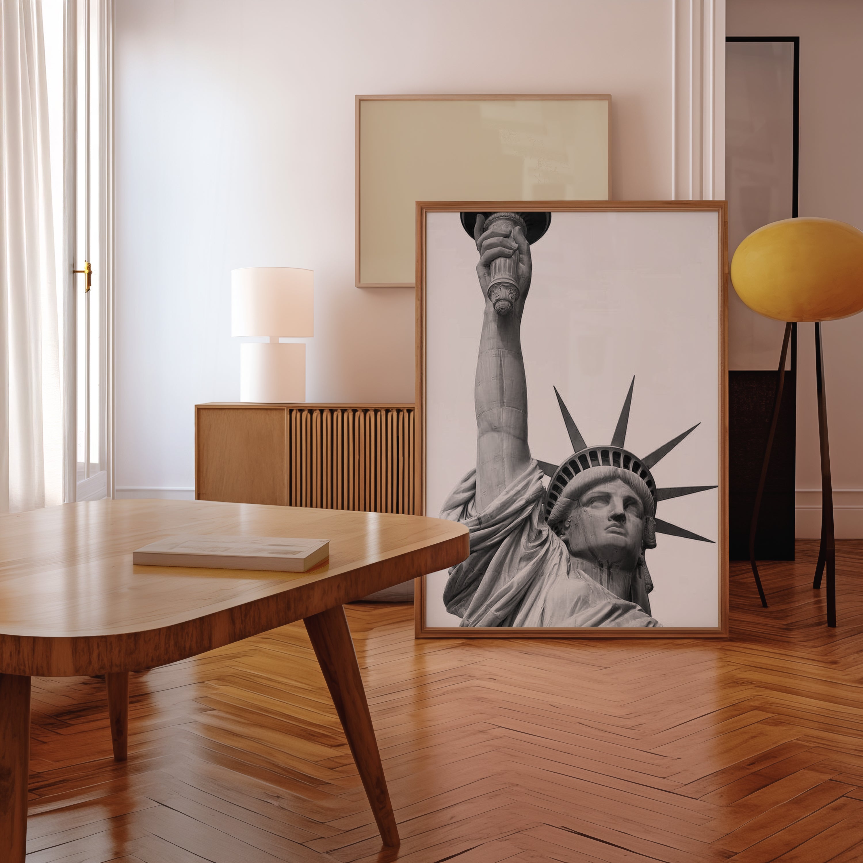 Liberty in Black & White Poster