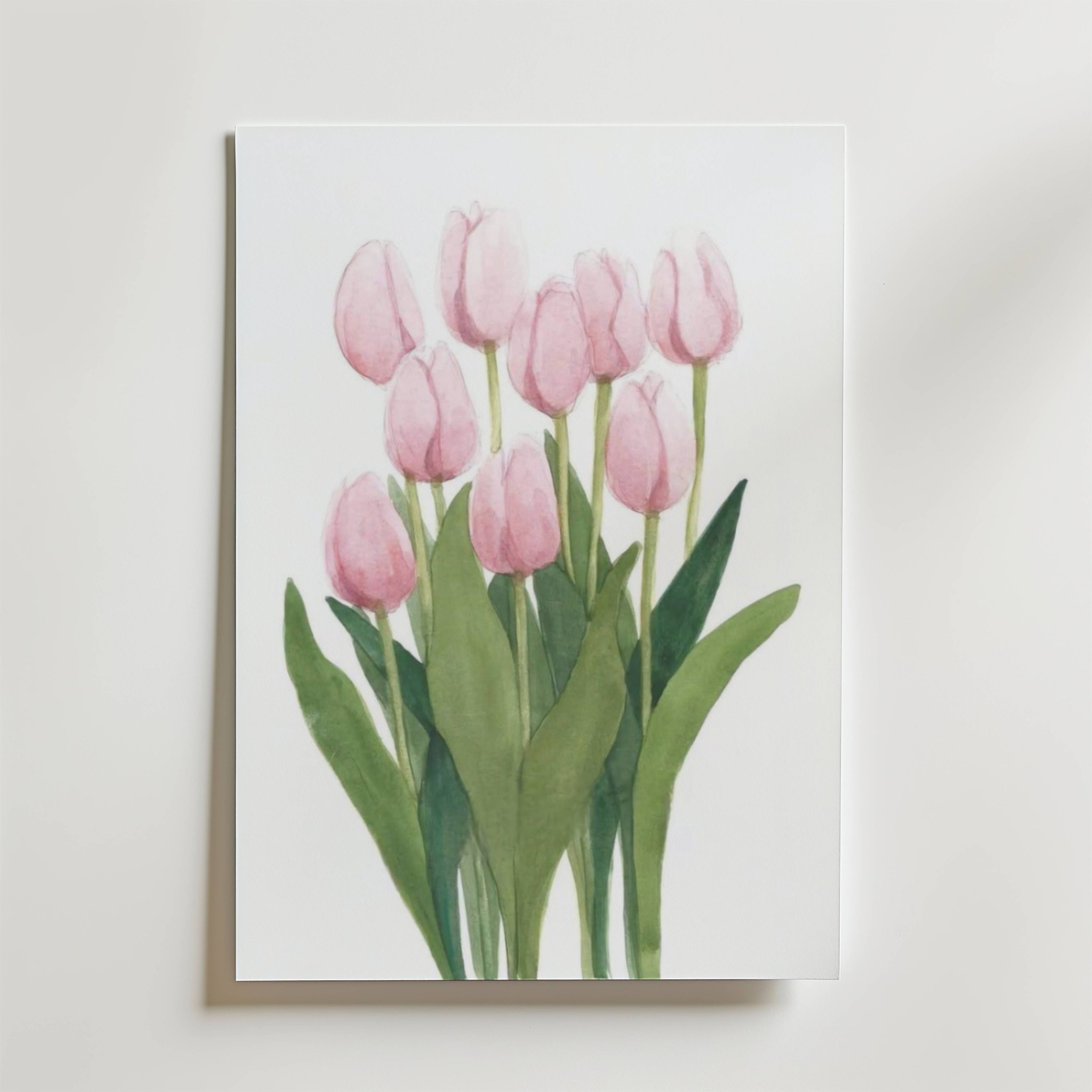 Pink Tulips Poster